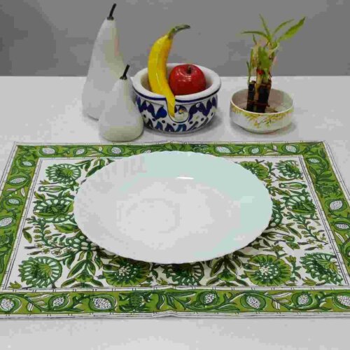 Pomegranate Jade Blossom Placemat